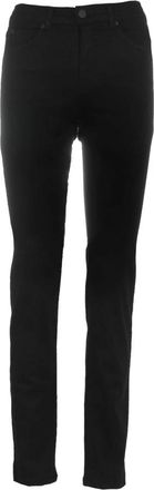 C.Ro Magic Fit Slim Zwarte Broek - Dames - Slim Fit Broeken - Zwart - L - Katoen - Broeken