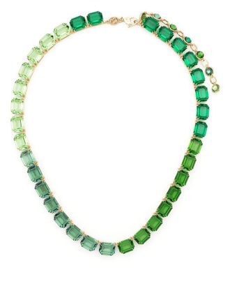 Swarovski Millenia crystal-embellished necklace - women - Metal/glass - One Size - Green