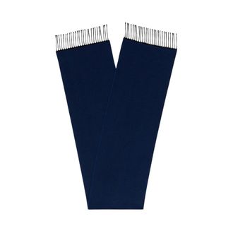 Brooks Brothers Chevron Wool Scarf - male - Brooks Brothers - Winter Scarves - Blue - ONE SIZE - Accessories