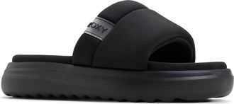Roxy Gelato Lux Slide Sandal in Other Black at Nordstrom, Size 10