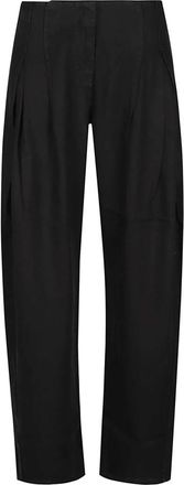 Iro Flowy Pleated Broeken - Dames - Broeken - Zwart - S - Broeken