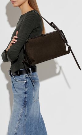 Yuzefi Leather Bento Bag, Womens, Brown