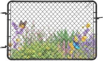 OEM Puerta De Valla De Eslabones De Cadena 183x122cm Panel De Valla De Eslabones De Cadena Ajustable Puerta De Valla Con Revestimiento De Pl&aacute;stico Para Ab