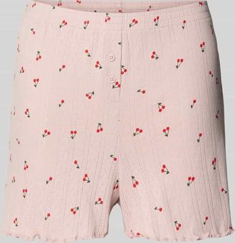 Jake*s Casual Pyjama-Shorts im Allover-Look in Hellrosa, Gr&ouml;&szlig;e XXL
