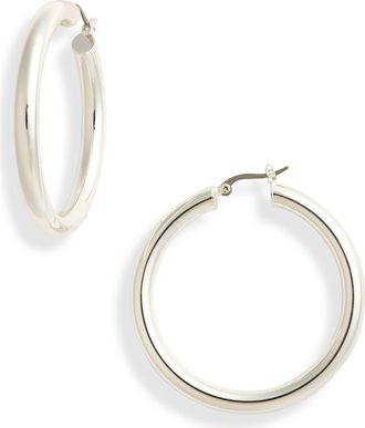 Miranda Frye Freda Hoop Earrings in Silver at Nordstrom
