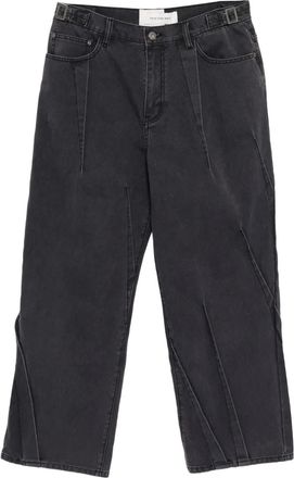 Feng Chen Wang Jeans met riemdetail - Paars