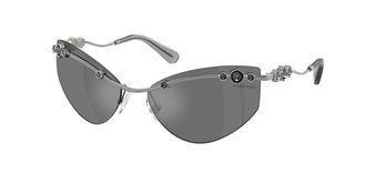 Swarovski SK7039 40096G Womens Sunglasses Gunmetal Size 61