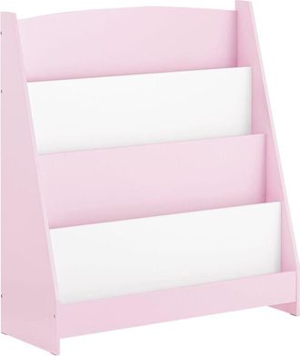 SoBuy Libreria montessoriana per Bambini Scaffale portagiochi Portariviste libreria bambini Rosa 80x30x88cm KMB32-P - Sobuy