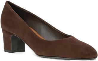 Aquatalia Tia Pump in Espresso Suede at Nordstrom, Size 10.5
