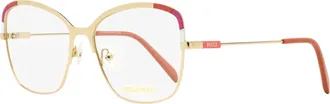 Pucci Womens Color Block Eyeglasses EP5202 028 Gold/Rose 55mm