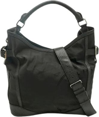 Burberry Pre-owned Shoulder Bags, female, Black, Size: ONE SIZE Pre-owned Vintage Shoulder Bag