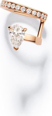 Repossi Serti sur Vide Diamond Pav&eacute; Ear Cuff in Rose Gold at Nordstrom