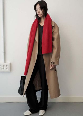 Mango 100% cashmere knit scarf rosso - Donna - Taglia unica - MANGO