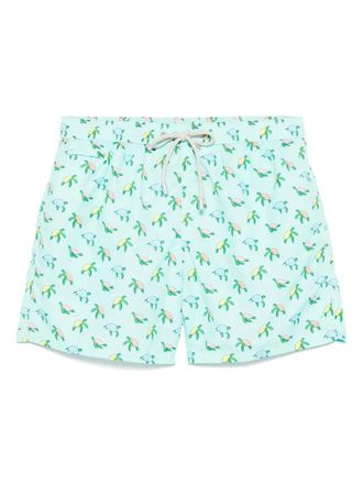 MC2 Saint Barth Lighting Micro Fantasy swim shorts - men - Polyamide/Elastane - S - Blue