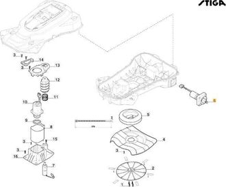 STIGA Sports Original Stiga A3000 Rtk Robot Cortac&eacute;sped Cortac&eacute;sped 381395007/0