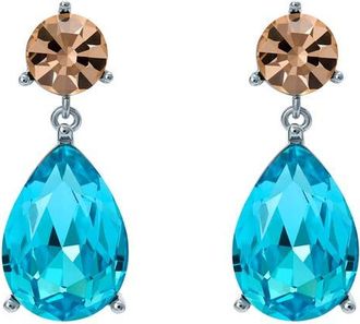 Ted Baker Tearsa Crystal Teardrop Earrings in Silver at Nordstrom