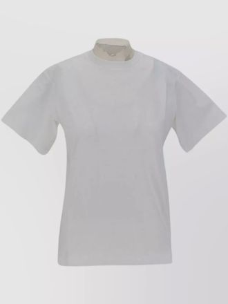 Toteme crew neck cotton t-shirt with short sleeves