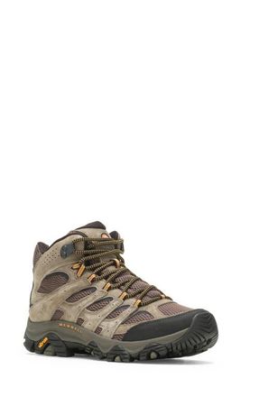 Merrell Moab 3 Mid Hiking Shoe in Walnut at Nordstrom, Size 10.5