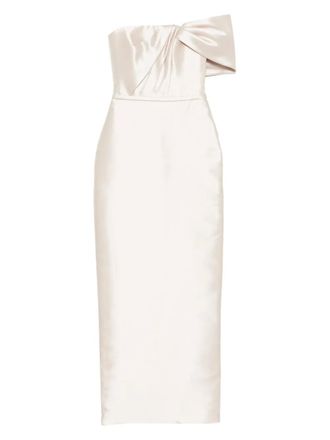 Amsale satin dress - Neutrals