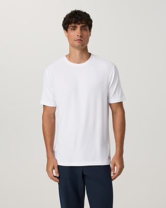 Vuori Clothing Strato Tech T-Shirt | White | XS, Size Extra Small