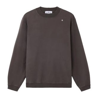 Stone Island Sweatshirts, male, Gray, Size: S Crewneck Sweatshirt