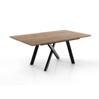 Oresteluchetta Oresteluchetta - Tavolo allungabile effetto legno finitura rovere cm. H.76xP.90xL.160