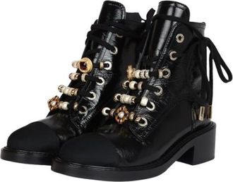 Chanel Metier DArts Combat Boots Size 38