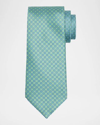 Stefano Ricci Men & apos;s Micro-Floral Silk Tie