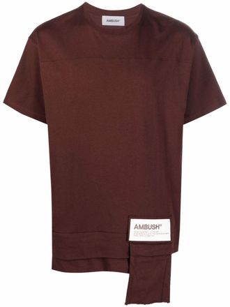 AMBUSH T-shirt con taschino - Marrone