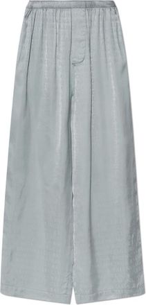 Balenciaga Wide Trousers, female, Gray, Size: XS Loose-fit Trousers