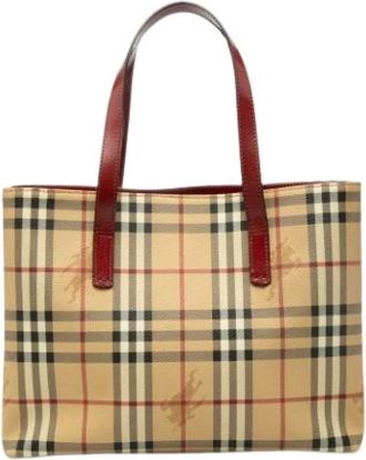 Burberry Pre-owned Tote Bags, female, Beige, Size: ONE SIZE Pre-owned Vintage Tote Bag