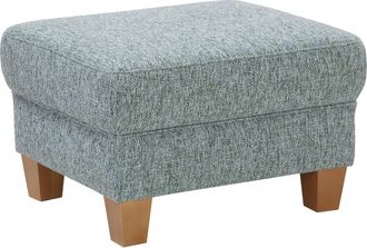 HOME AFFAIRE Hocker »Texel« mit Federkern und Kontrastnaht, Füsse Buche eichefarben