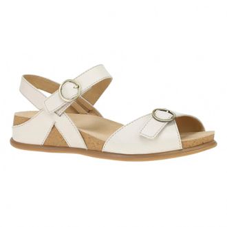 Dansko Womens Candace Sandals In Full Grain Ivory
