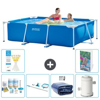 Intex Piscina Con Estructura Rectangular - 220x150x60 Cm - 7-piezas S93