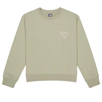 New Balance (WMNS) New Balance NBX Crew Neck Sweatshirt Asia Sizing Olive Green AWT41300-OVN