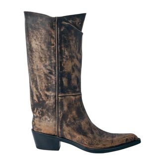 Khaite Cowboy Boots, female, Brown, Size: 8 1/2 US Clive Boot