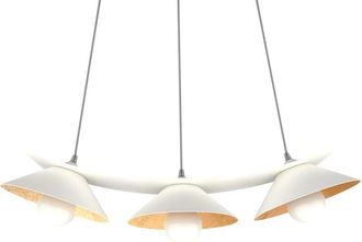 Lumicom Miller lámpara de techo x 3 hoja blanco