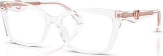 Michael Kors 53mm Rectangle optical glasses in Transparent at Nordstrom