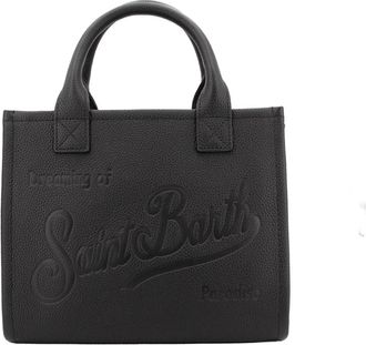 MC2 Saint Barth Verfijnde Vierkante Handtas - Dames - Handtassen - Zwart - ONE Size - Leer - Tassen