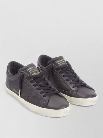 Golden Goose superstar low top sneakers distressed finish
