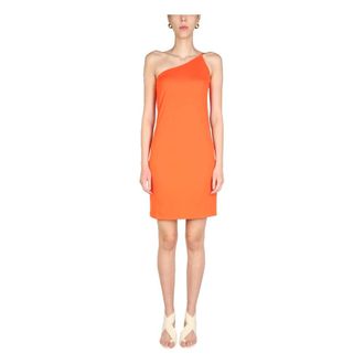 Dsquared2 Short Dresses, female, Orange, Size: XS One Shoulder Bodycon Dress