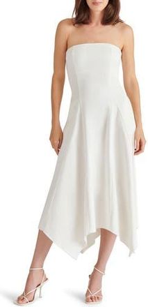 Steve Madden Harvey Strapless Midi Dress in White at Nordstrom Rack, Size 16