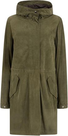 Moorer Antibesu Parka - Dames - Parka Jassen - Groen - S - Jassen