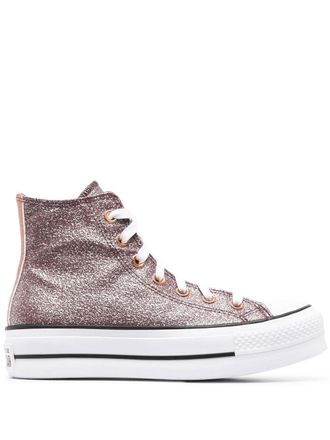Converse Chuck Taylor sneakers met plateauzool - Roze