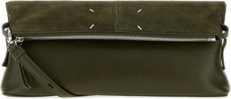 Maison Margiela 5AC Clutch - Dames - Clutches - Groen - ONE Size - Leer - Tassen