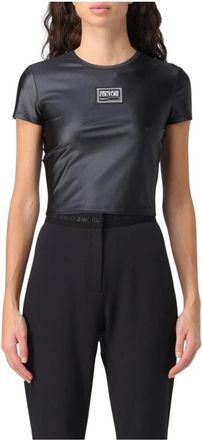 Versace Jeans Couture Dames, Tops, Zwart, Maat: XS Poliester