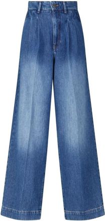 Rossi Elegante Wide-Leg Jeans - Dames - Loose Fit Jeans - Blauw - M - Jeans