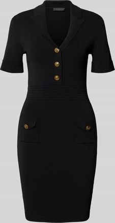 Guess Minikleid mit Reverskragen Modell FELICITY in Black, Größe L