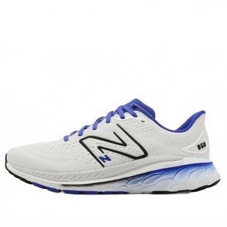 New Balance Mens Fresh Foam X 860V13 Running Shoes In White/marine Blue