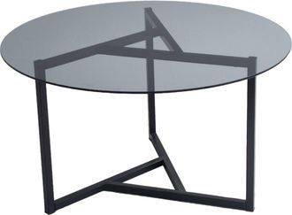 Concept Usine Mesa de café con tapa de vidrio templado